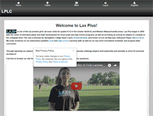 Tablet Screenshot of laxplusclub.com